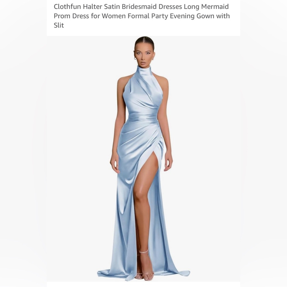 Sky blue evening gown size 10